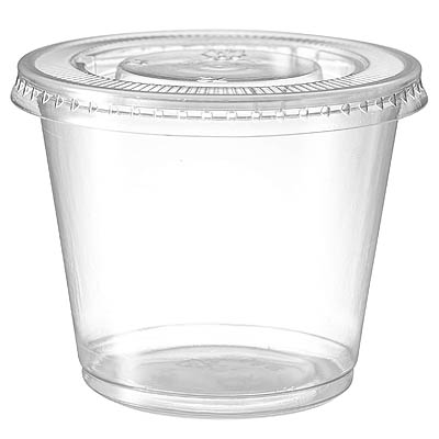 5.5oz Disposable Clear Plastic PP Portion Cup with Lid